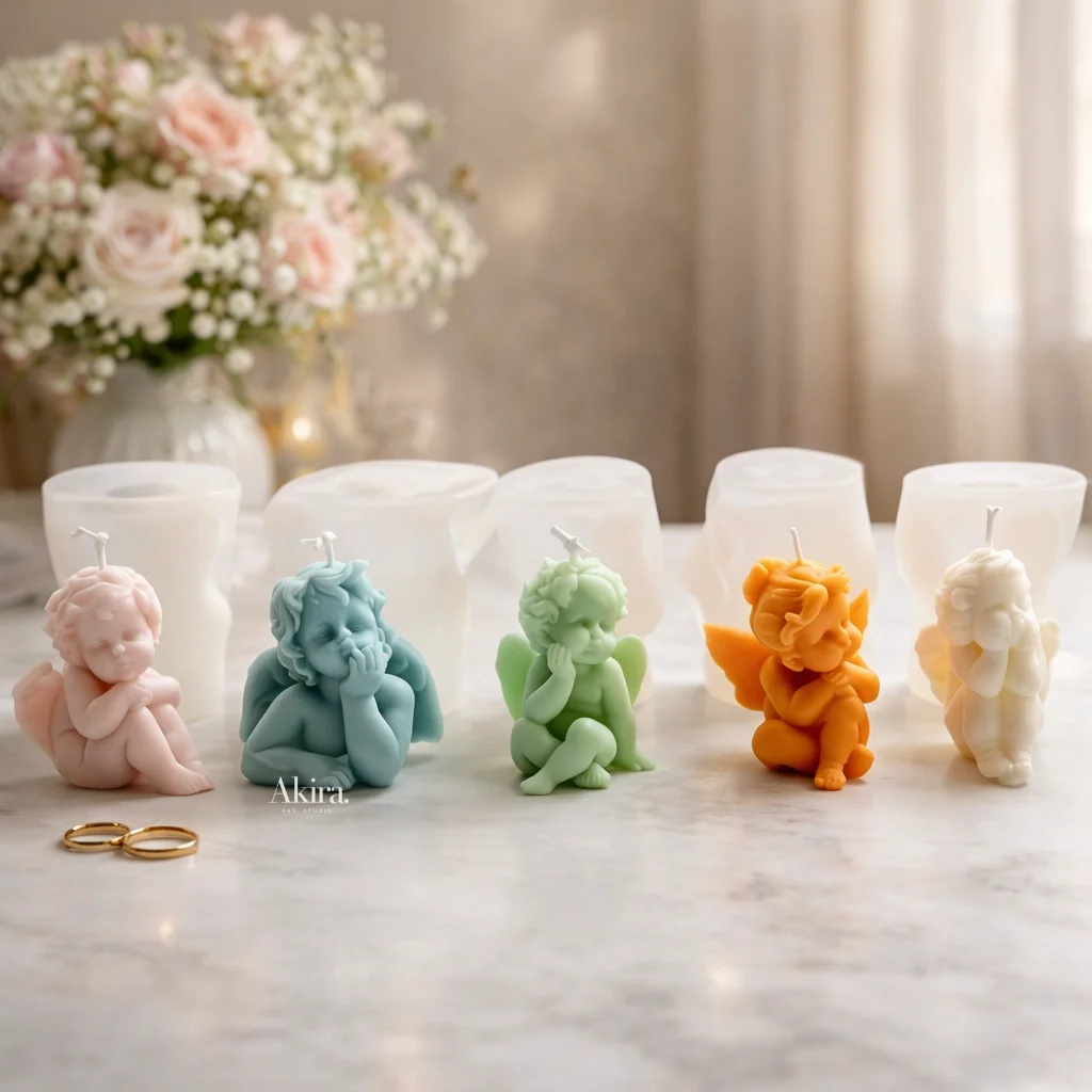 Molde set de 5 angeles