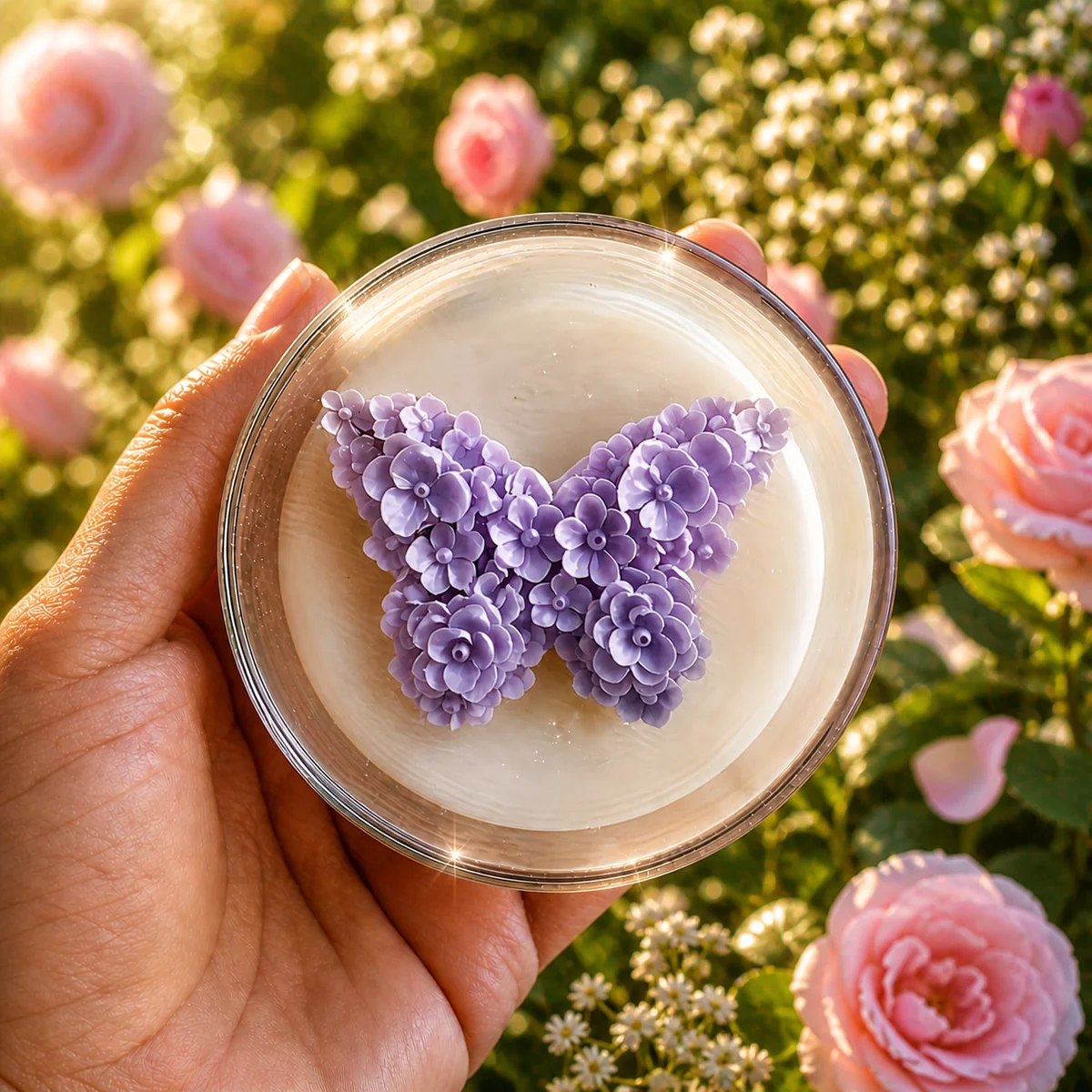 Molde mariposa floral