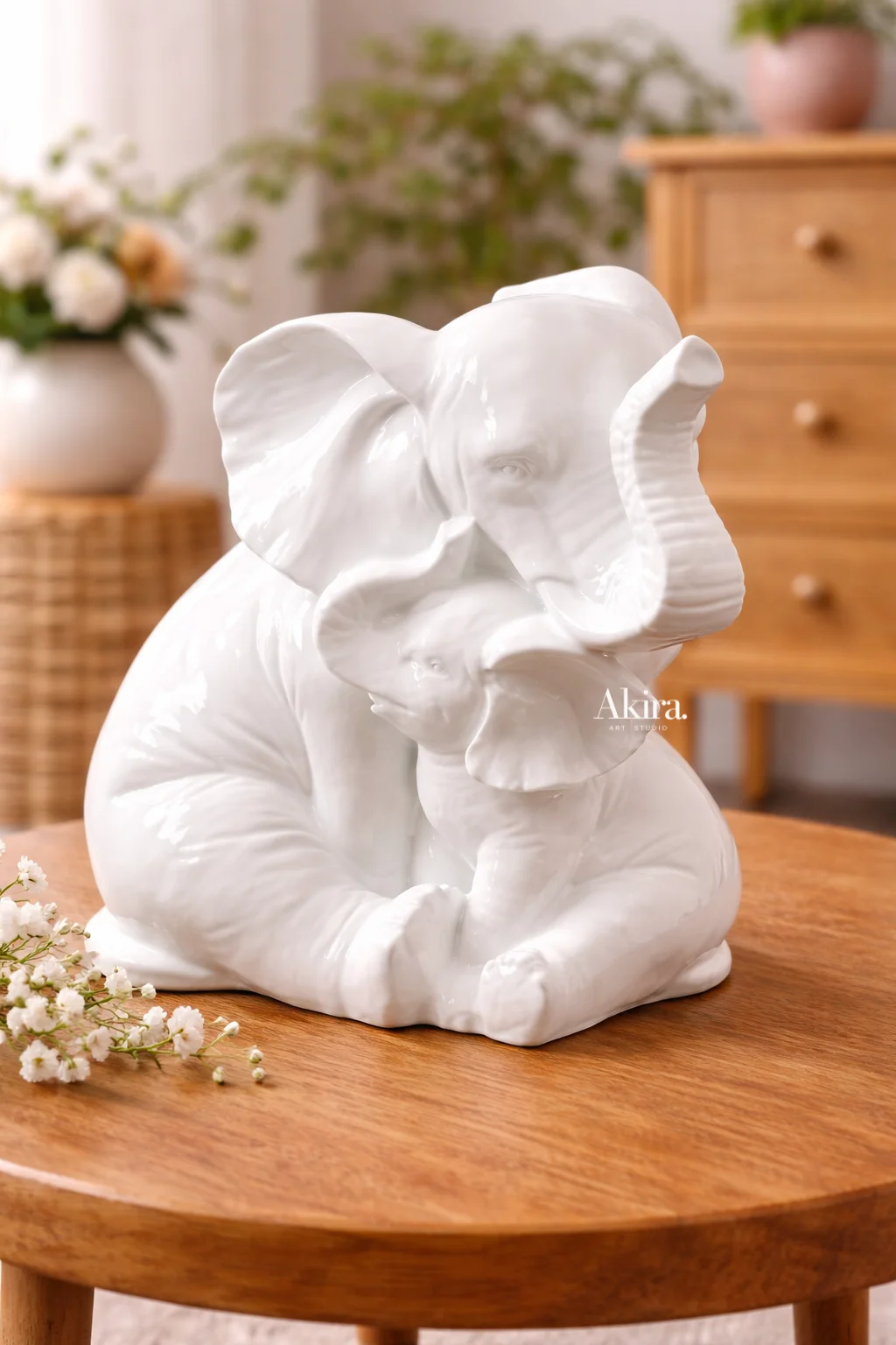 Molde elefante mama e hijo