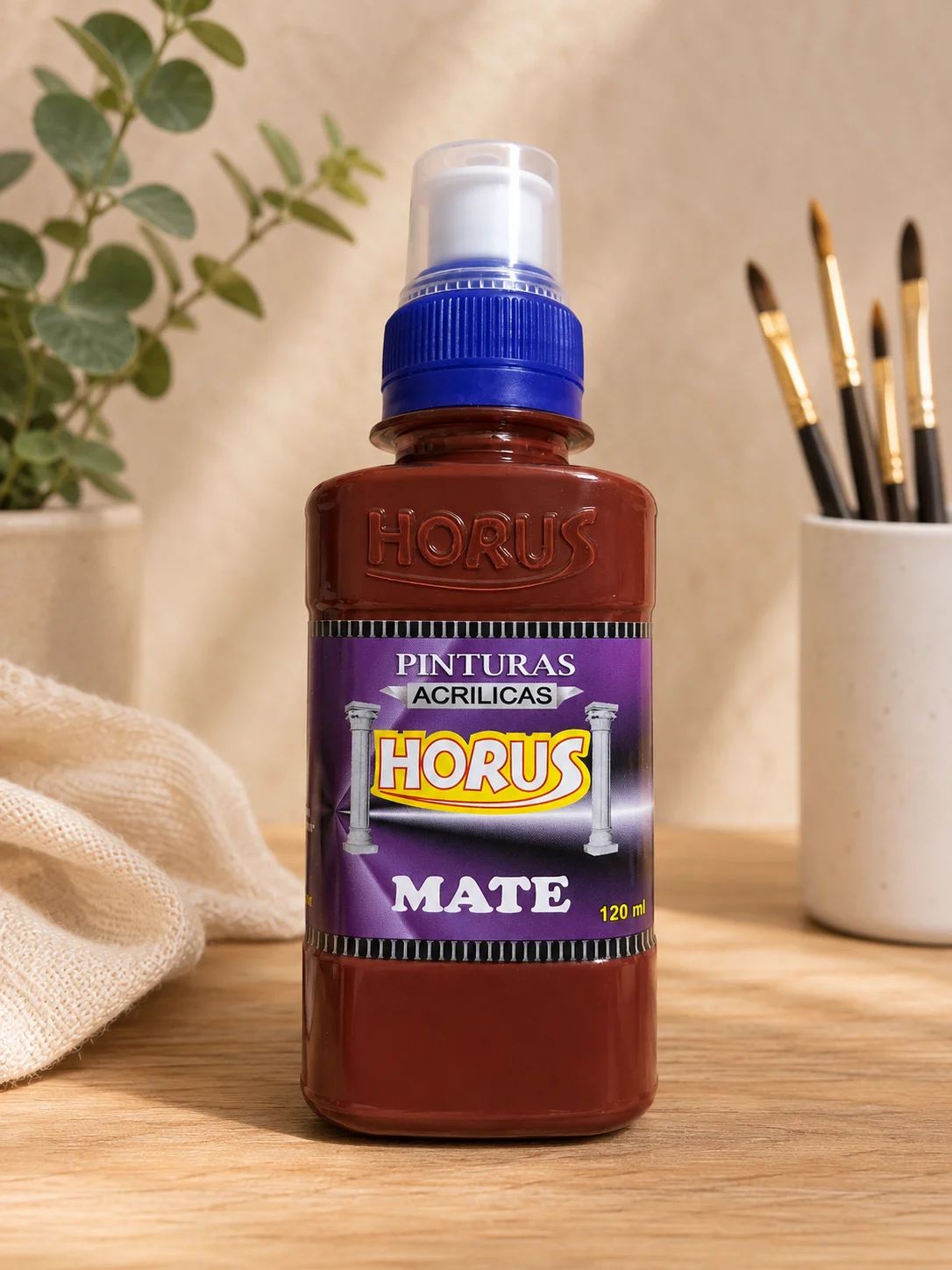 Pintura acrilica COLOR CHOCOLATE presentacion 120Ml