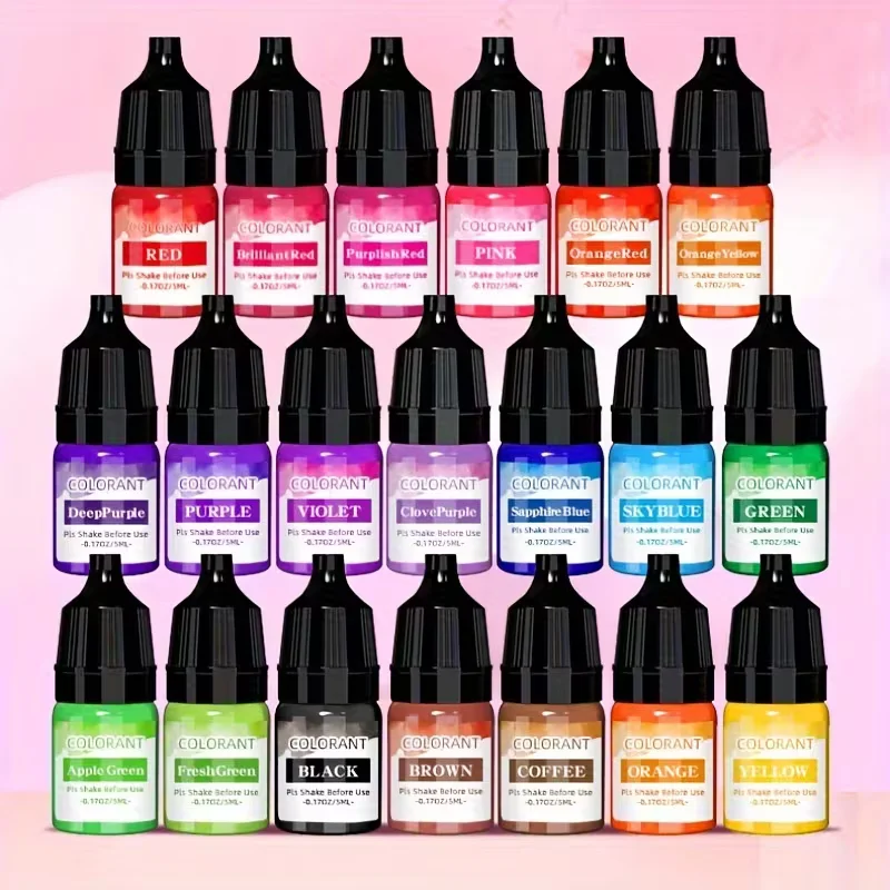 20 Pigmentos liquidos para velas